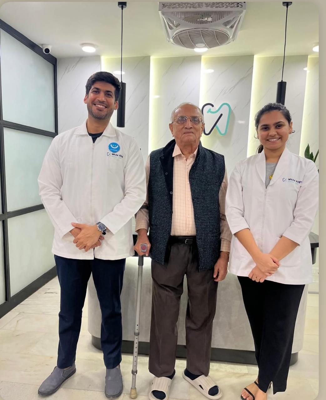 Patient visit at White Align Dental Care