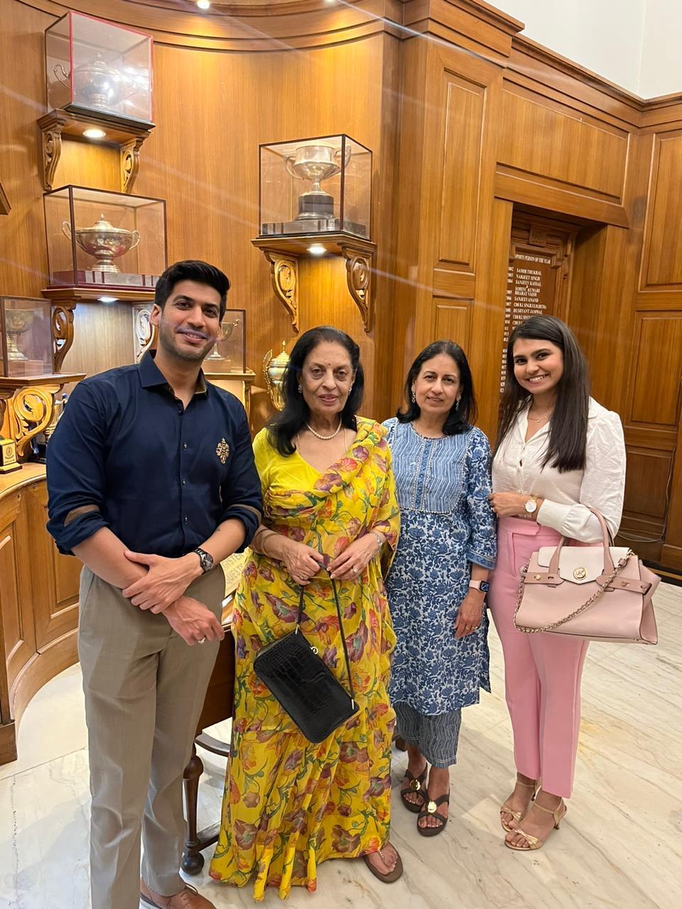 The Kalra family at a dinner hosted by Ambassador Savitri Kunadi