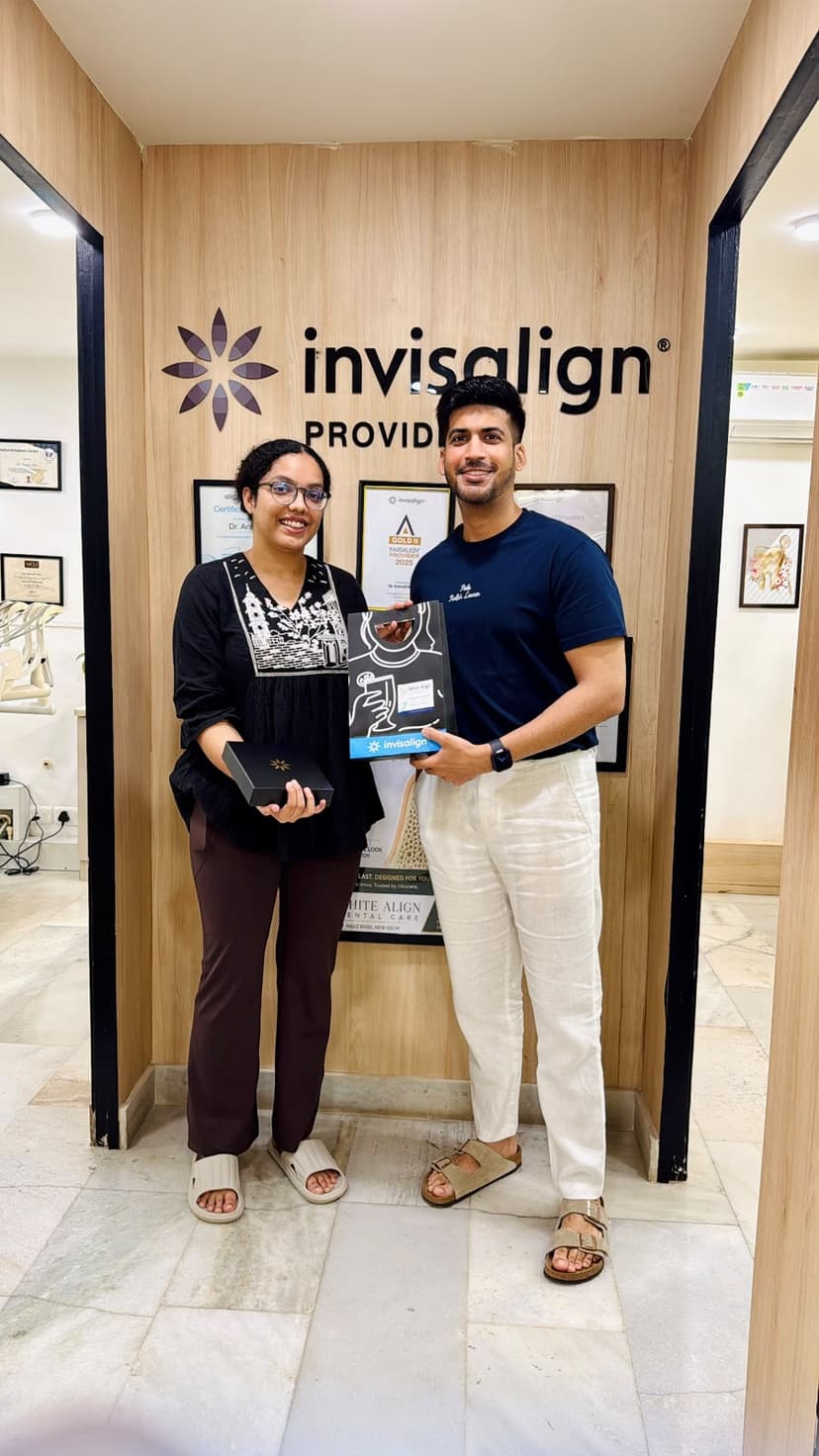 Happy patient at White Align Dental Care
